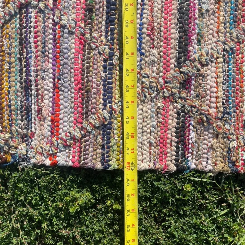 Vintage Patterned Rag Rug (6’ x 4’) - Picture 3 of 4